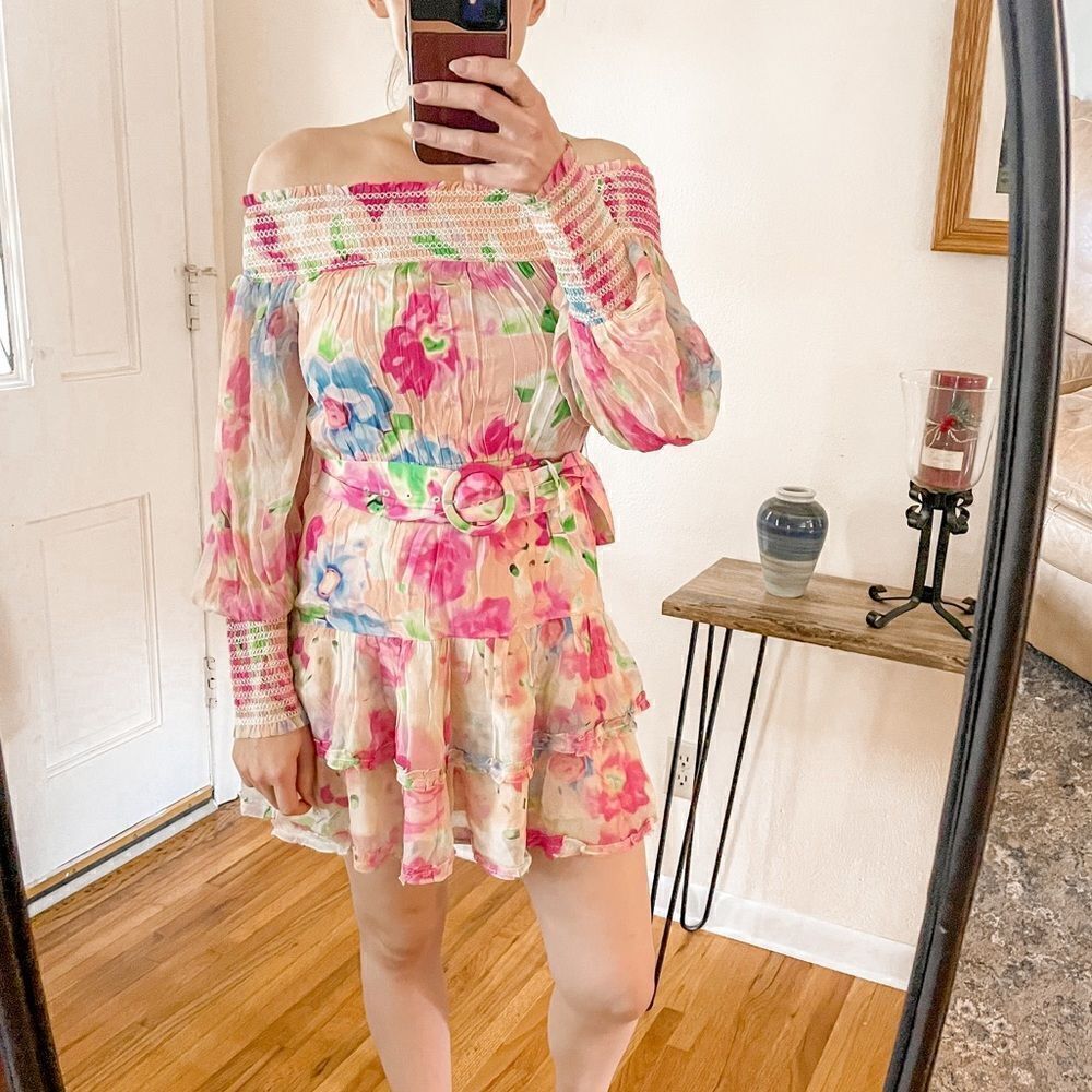 Rococo Sand Alora Mini Dress Multi M - Picture 8 of 9